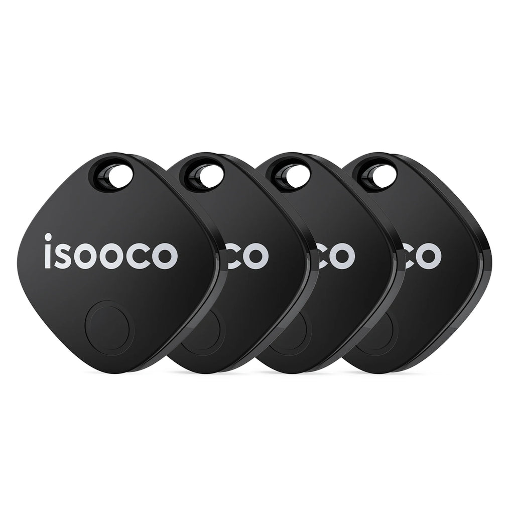 Showlu Smart General isooco Bluetooth Key Finder with IP67 waterproof rating, compact tracker for iOS devices.