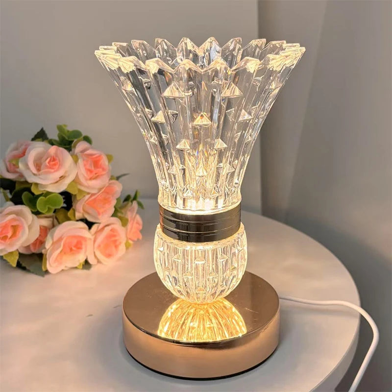 Showlu Smart General LED color changing vase with illuminated, modern design and vibrant light effects.