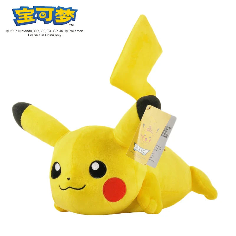 Showlu Fashion Store's Gengar Pikachu plush toy, soft cartoon doll, 25-45cm, featuring colorful Pokémon character design.