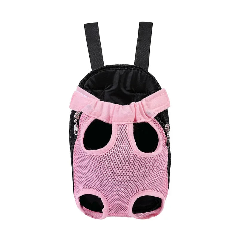 Showlu adjustable mesh pet carrier backpack for cats and dogs, featuring breathable design and comfortable straps for easy carrying.