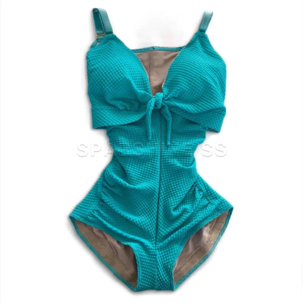 Black SPARSHINE SS women's swimsuit waist trainer slimming shapewear thong, designed to shape and support the waist.