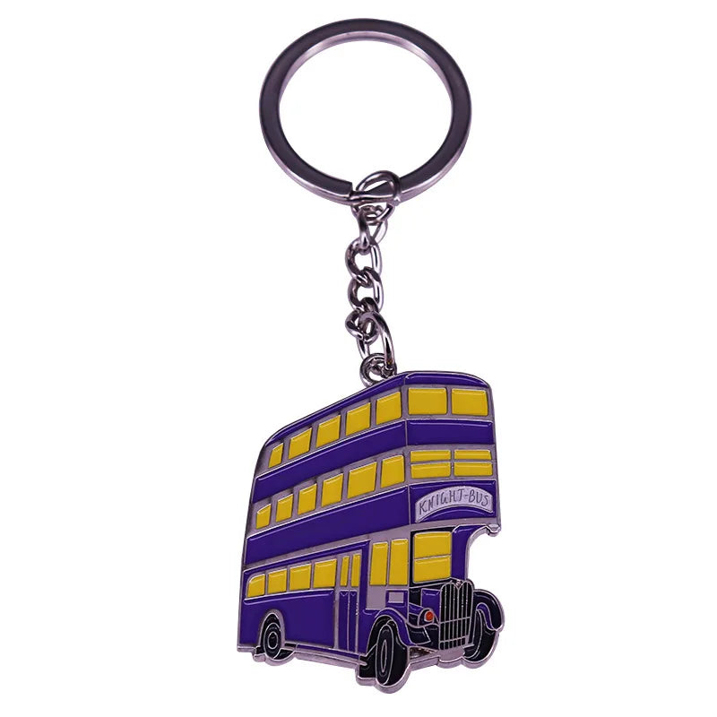SHOWLU FASHION STORE PINSALOT Knight Bus hard enamel pin featuring a triple-decker magical bus on a lapel pin.