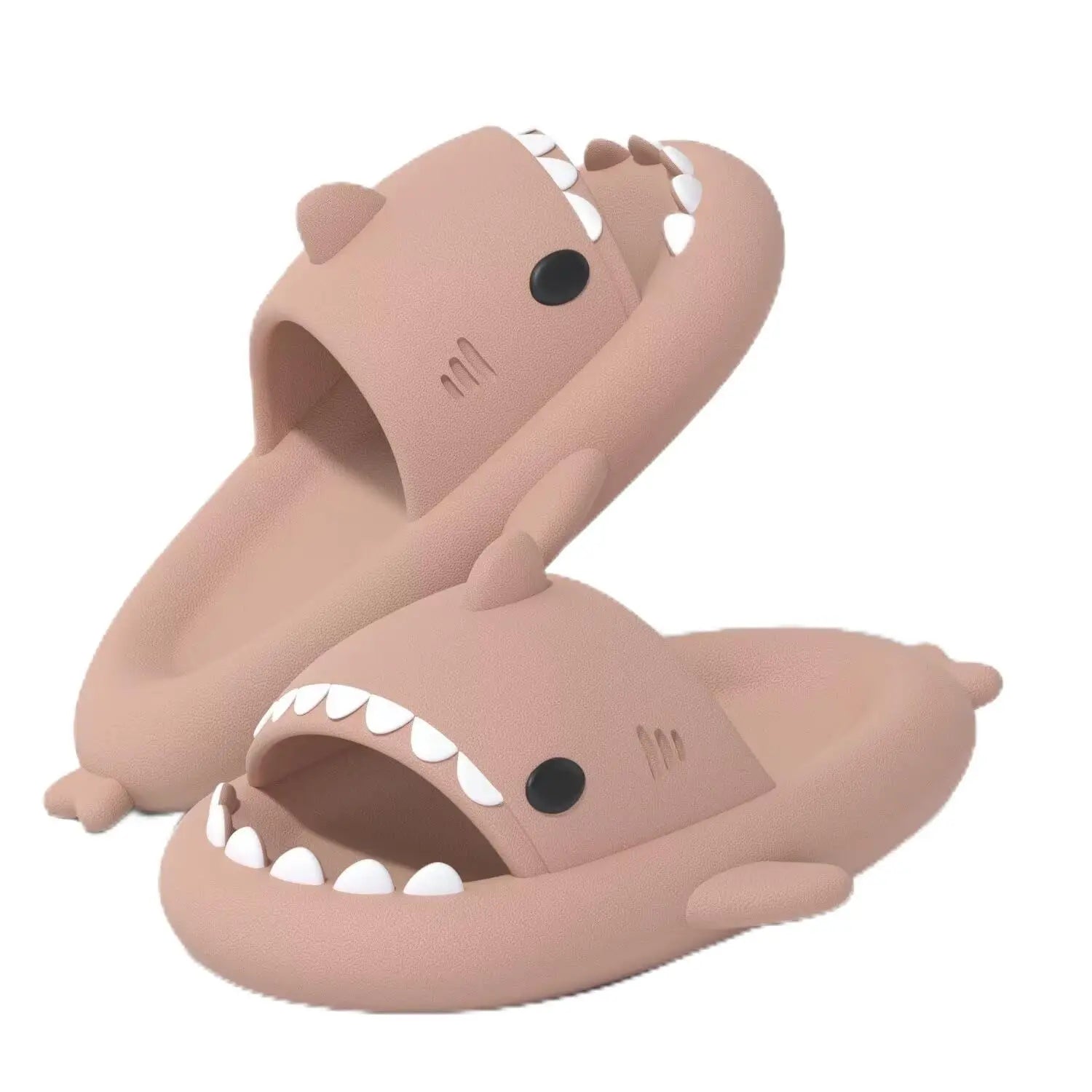 Kidmi Shark Slides by SHOWLU FASHION STORE, anti-slip cloud slippers for kids, perfect for beach, shower, and casual wear.