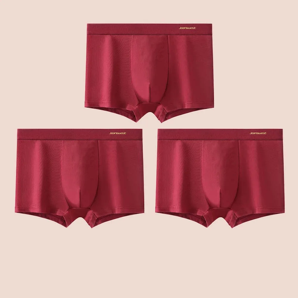 Showlu men's cotton boxer shorts with breathable mesh U pouch, comfortable underwear for everyday wear