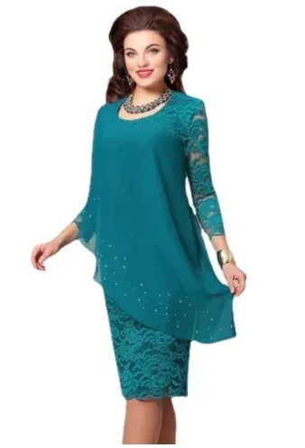 Showlu Fashion Store women's V-neck Ankara African dress featuring a slim fit design, suitable for office and party occasions.