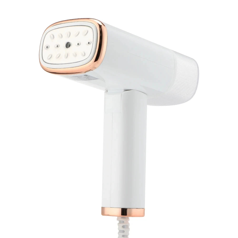 Showlu Smart General HOMEFISH 1000W portable foldable garment steamer with water tank and handle, ready for steaming clothes.