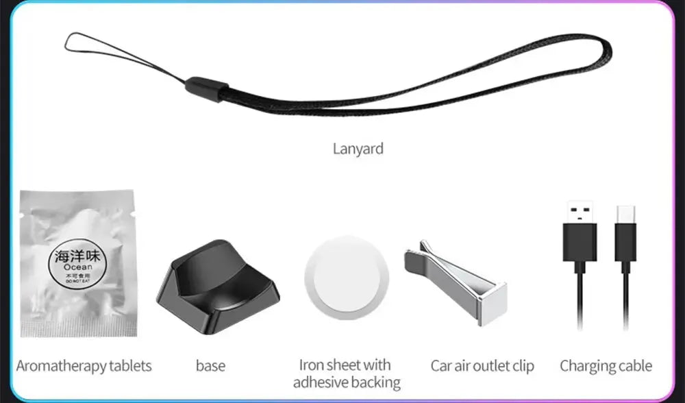 RGB Music Sync Magnetic Car Light by Showlu Smart General, showcasing colorful LED lights attached to a vehicle interior.