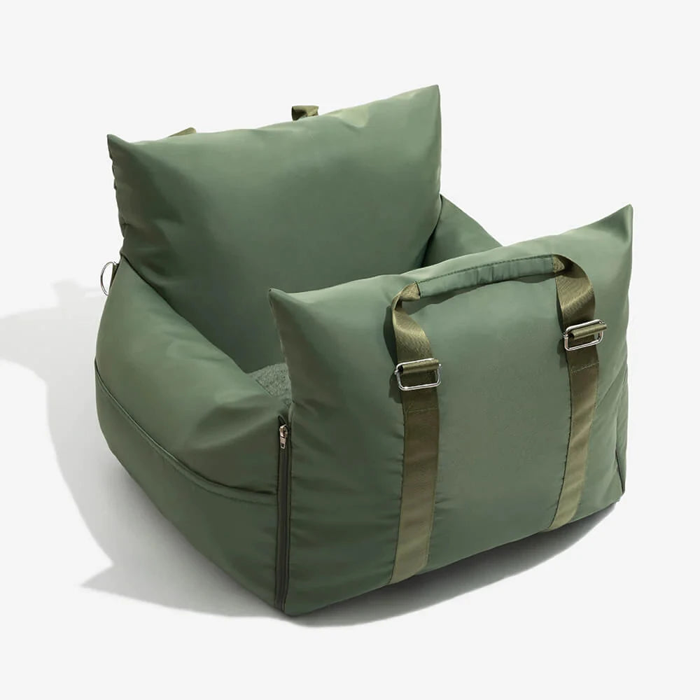Waterproof dog car seat cover made of Oxford fabric, designed for pet travel and comfort, suitable for car seats.