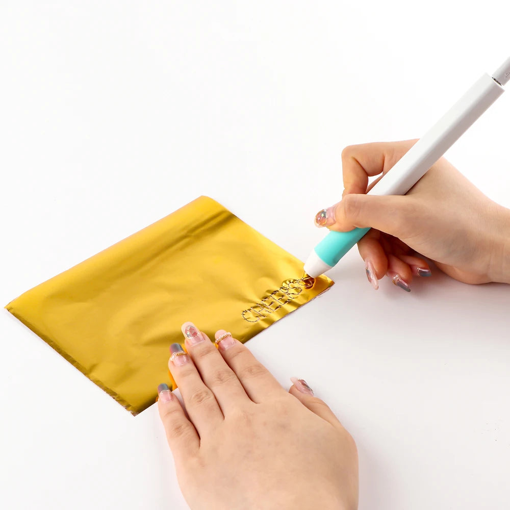 Showlu Smart General USB Hot Foil Pen 0.8mm DIY craft tool for foil stamping and creative metal embossing.