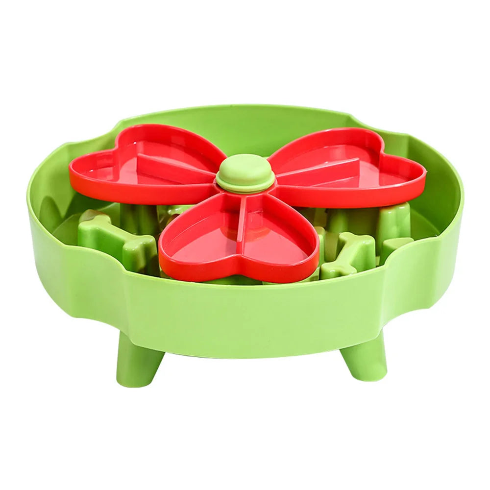 Dog slow feeder bowl by Showlu Fashion Store, non-slip puzzle bowl for interactive, anti-choking feeding for dogs and cats.