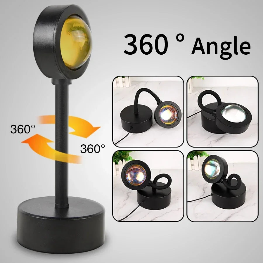 Showlu Smart LED Sunset Rainbow Bar with vibrant multicolor lighting and sleek design for ambient room decoration.