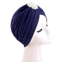 Indian Women Chemo Cap Muslim Diamonds Hijab Pleated Turban Wrap Headscarf Beanies Hair Loss Bonnet Hat Femme Turbante Mujer New SHOWLU FASHION STORE