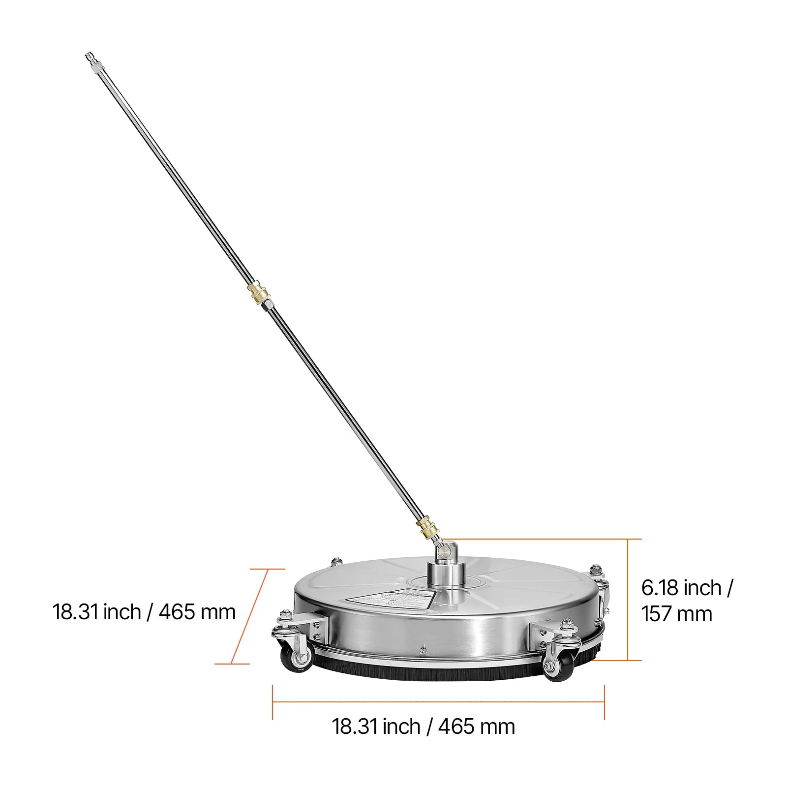 Showlu Smart General rotary surface cleaner attachment with spinning brushes for efficient cleaning of large flat surfaces.