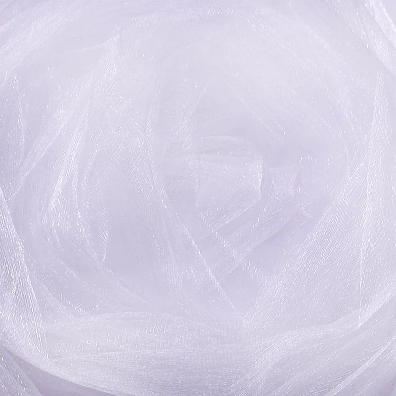 Wedding organza roll with sheer crystal tulle fabric, ideal for wedding arches, backdrops, and party decorations by Showlu Fashion Store.
