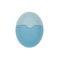 Refillable silicone suncream roller applicator in oval shape, with stitching details, ideal for travel skincare and cosmetic lotions.