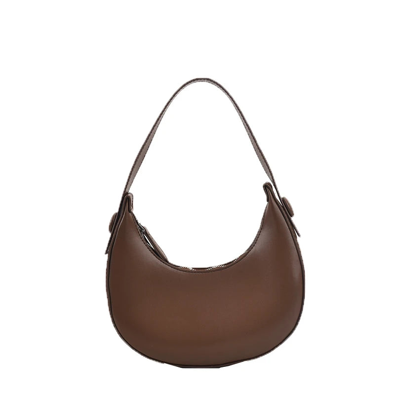 2022 Fashion Armpit Bags for Women Cute Half Crescent Bag Leather PU Purses and Handbags Designer Shoulder Bag Small Hand Bag