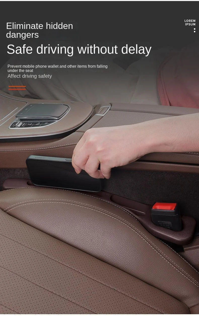Showlu Smart General car seat gap storage organizer box fitting between seats and console for convenient storage.