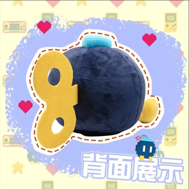 Super Mario Bob-omb plush tissue box holder by Takara Tomy, featuring a soft, detailed plush design for anime fans.