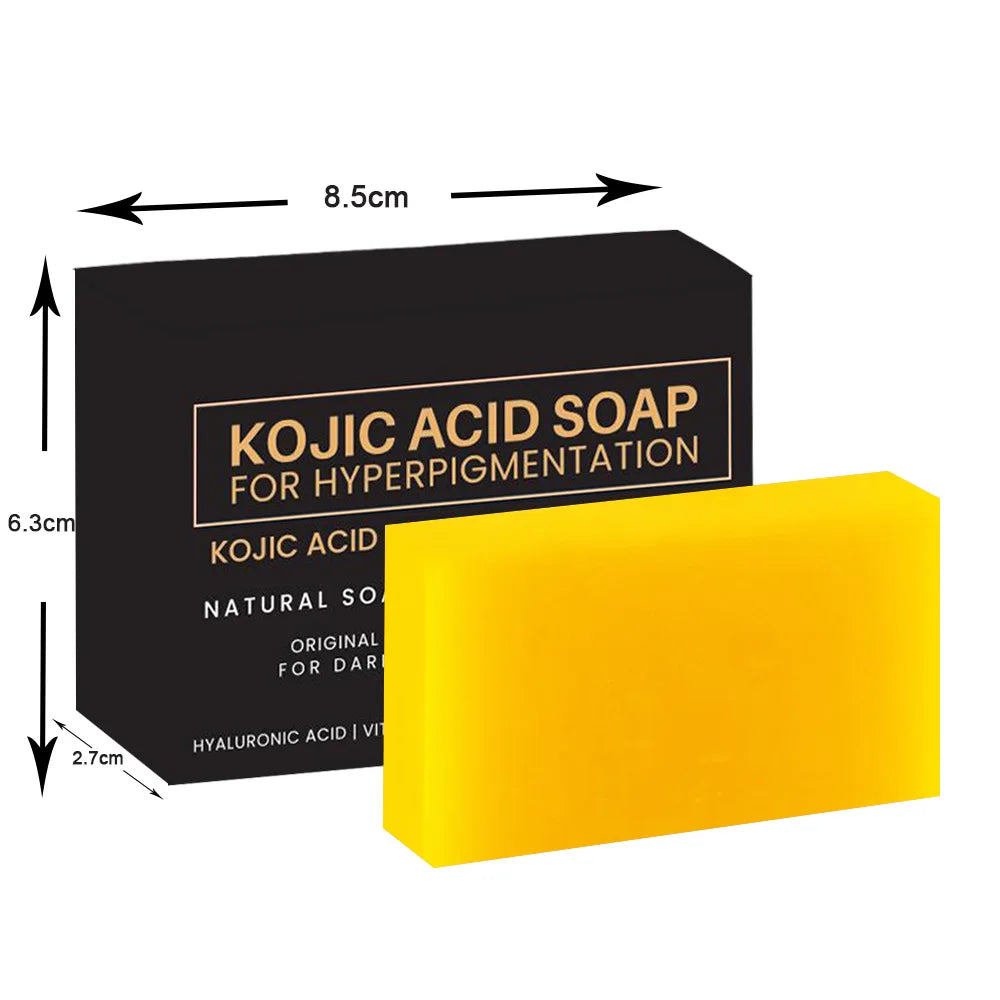 Showlu Fashion Kojic Acid Soap with glutathione and papaya for face cleansing, hand washing, and makeup removal in 100g bar
