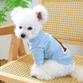 Letter R dog hoodie by Showlu Fashion Store, warm cotton velvet pet clothing for small dogs, featuring a stylish letter R design.