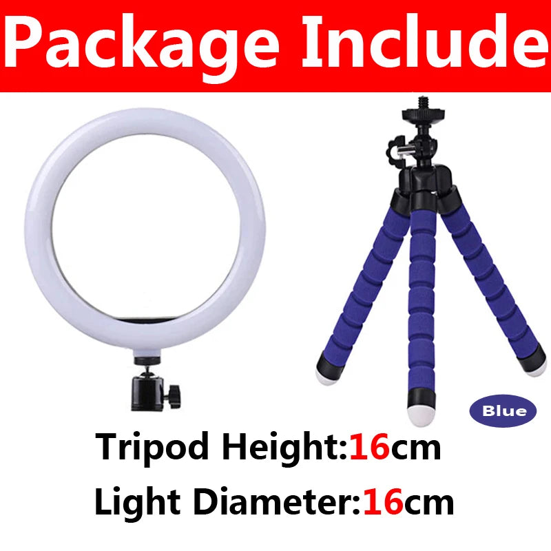 Showlu Smart General LED ring light with adjustable brightness and color temperature, showing a close-up of the illuminated ring.