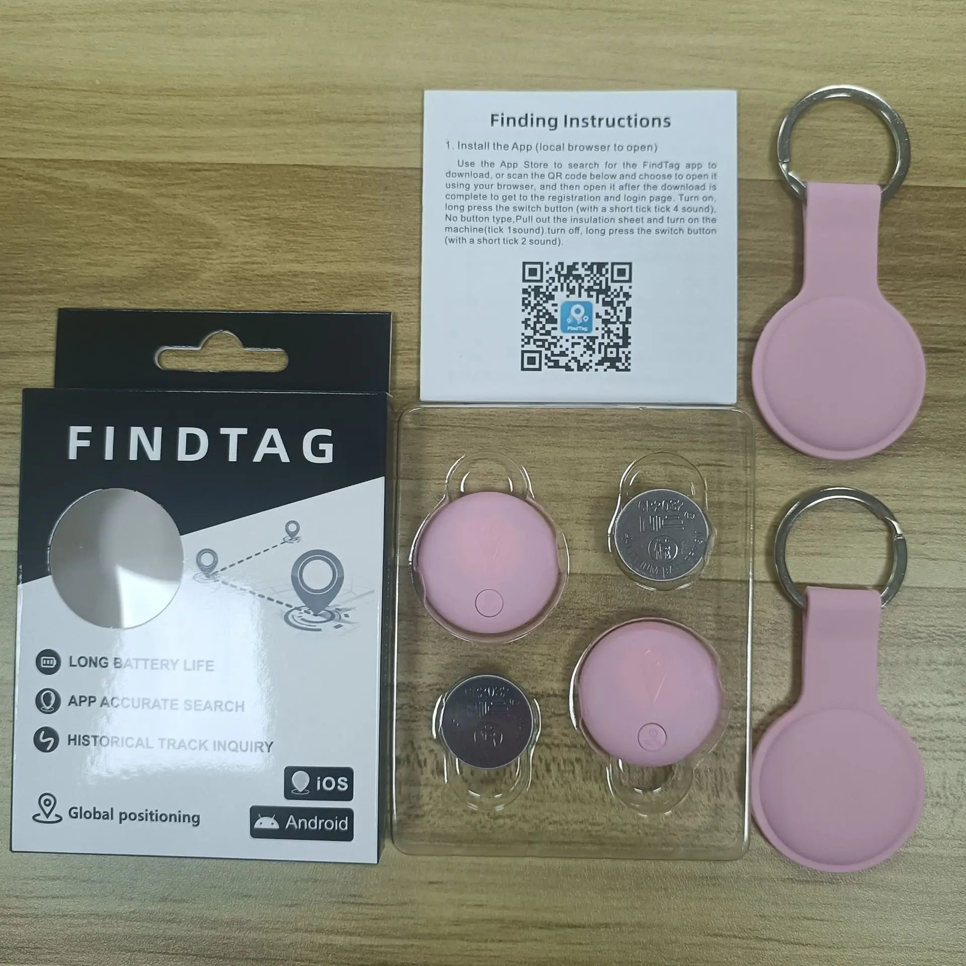 Showlu Anti-Lost AirTag tracker waterproof smart tag for pets and kids, featuring a sleek design and keyring attachment.