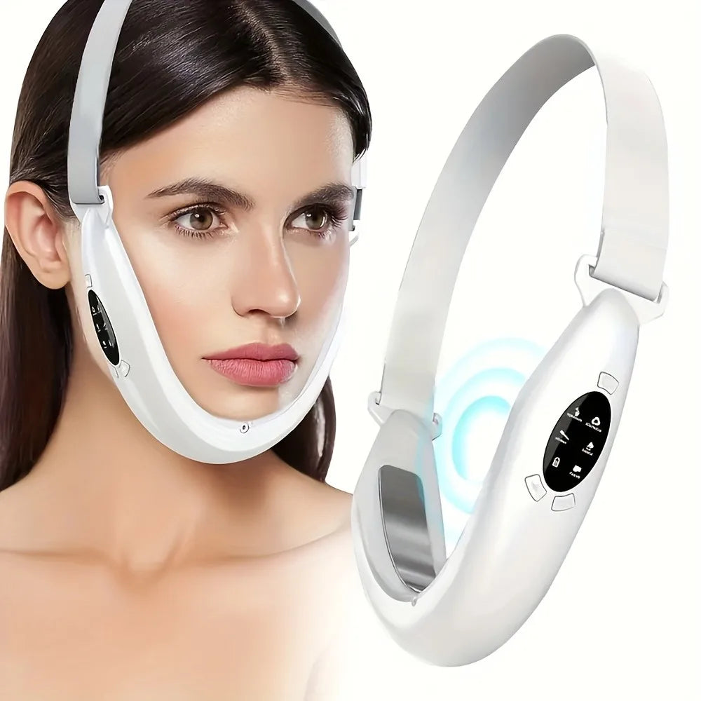 Showlu Smart General microcurrent face lifting wand with sleek design, demonstrating its handheld device for facial toning and skin tightening.