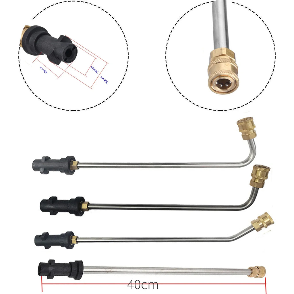 Undercarriage cleaning wand from Showlu Fashion Store, with a long handle and nozzles for vehicle cleaning.