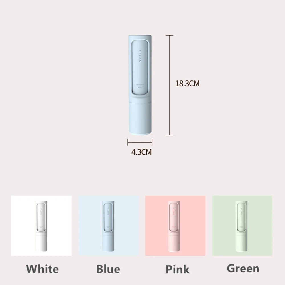 Showlu Smart General reusable pet hair remover roller with manual lint cleaning brush and compact design for quick hair removal.