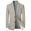 Men's slim fit suit jacket by Showlu Fashion, solid blazer for spring and autumn, business casual style, men's clothing and coats.
