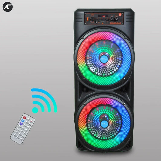 Karaoke Bluetooth Speaker Portable Wireless Column Big Power Stereo Subwoofer RGB light Family Party Sound box with Microphone