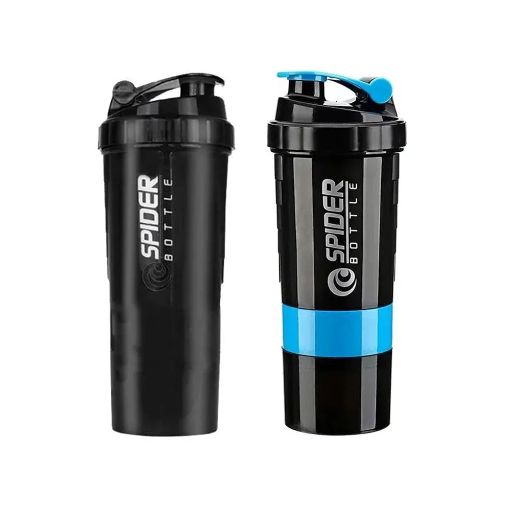 FEB.WIND protein shaker bottle by Showlu Fashion Store, 3-layer large capacity mixing cup for fitness and supplement use.