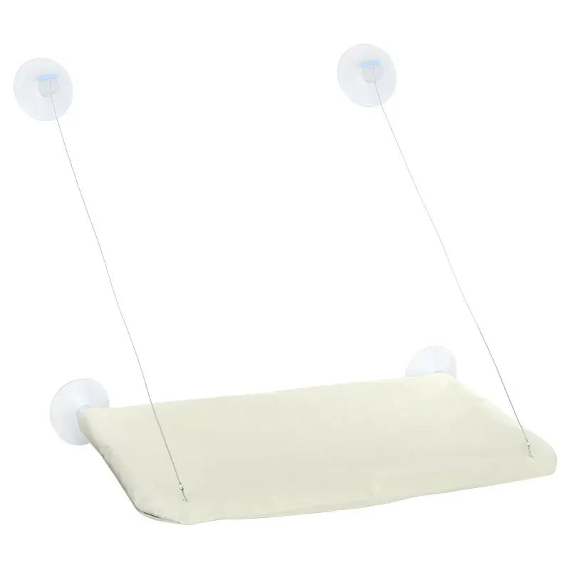 Breathable Showlu Cat Window Hammock hanging bed with sturdy support for cats up to 20kg, perfect for cozy sunbathing.