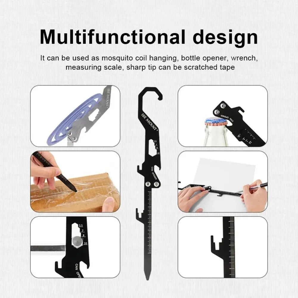 Creative Tent Ground Stakes Portable Foldable Outdoor Tent Nail Stainless Steel Bottle Opener Mosquito Coil Holder SHOWLU FASHION STORE