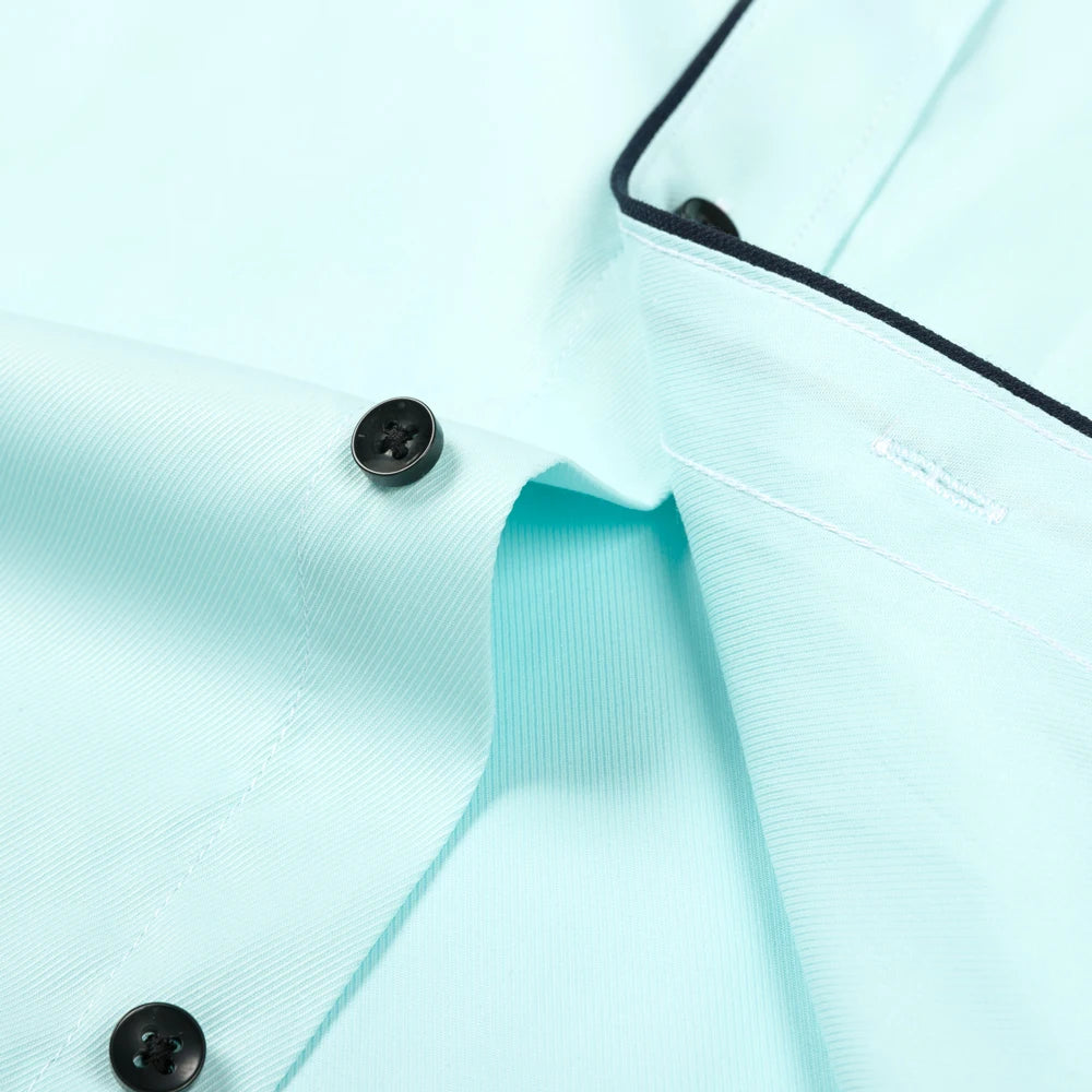 Payel men's slim-fit dress shirt in cotton blend with long sleeves, stylish business top by Showlu Fashion Store.