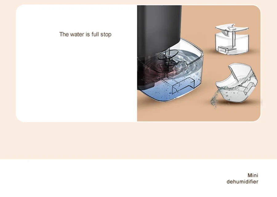 Showlu Smart General Xiaomi Mini Electric Dehumidifier with 1000ML capacity, compact and sleek for home moisture control.