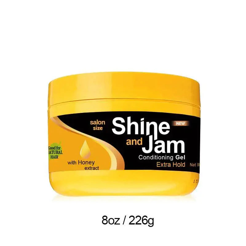 Moonbiffy Hair Control Pomade 8oz braiding gel for locks and twists, shown in a clear container with black hair styling product