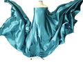 Showlu Maternity Silk Photography Gown in vibrant colors, featuring flowing fabric perfect for maternity photo shoots.