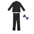 Boys Dark Green Formal Wedding Party Suit Children Blazer Vest Pants Tie 4 PCS Tuxedo Kids Performance Photography Dress Costume