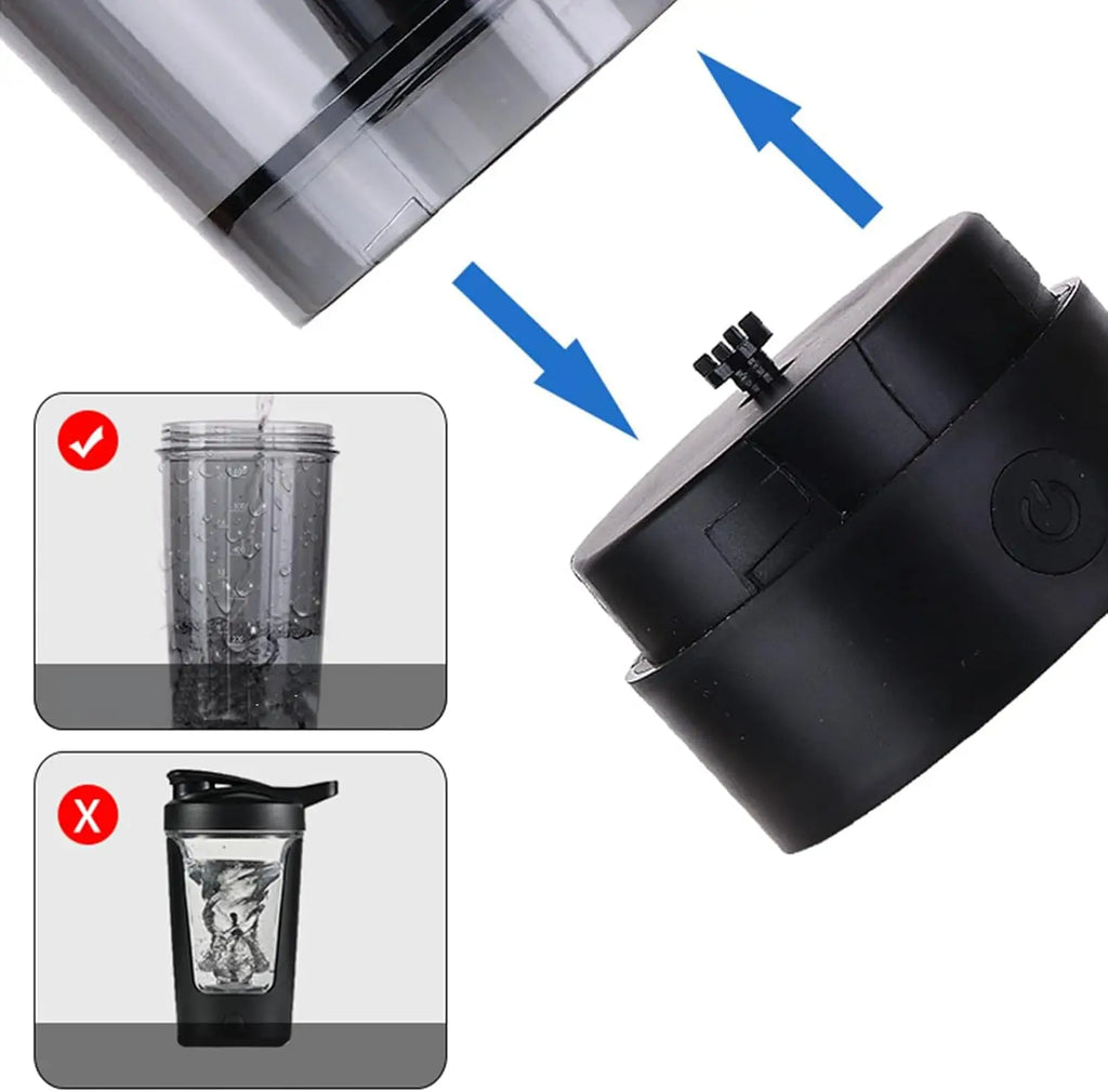 Detachable Electric Mixing Cup Electric Protein Powder Shaker Cup USB Rechargeable Reusable Suitable for Indoor/outdoor Use.
