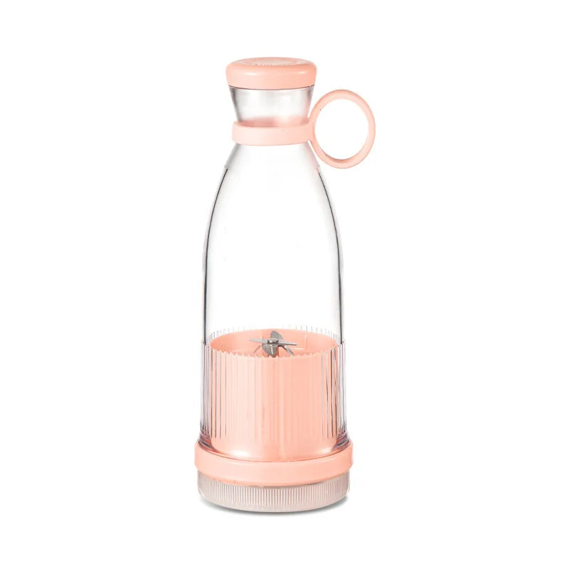 Showlu portable electric juicer cup with 6-blade design, USB rechargeable blender for smoothies and fresh fruit juices.