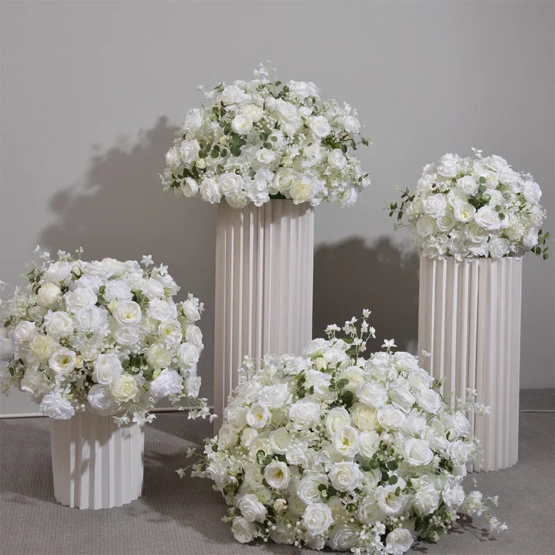 70CM Artificial Hydrangea Rose Flower Ball Wedding Road Guide Flower Table Placement Silk Flower Showcase Exhibition Hall Layout
