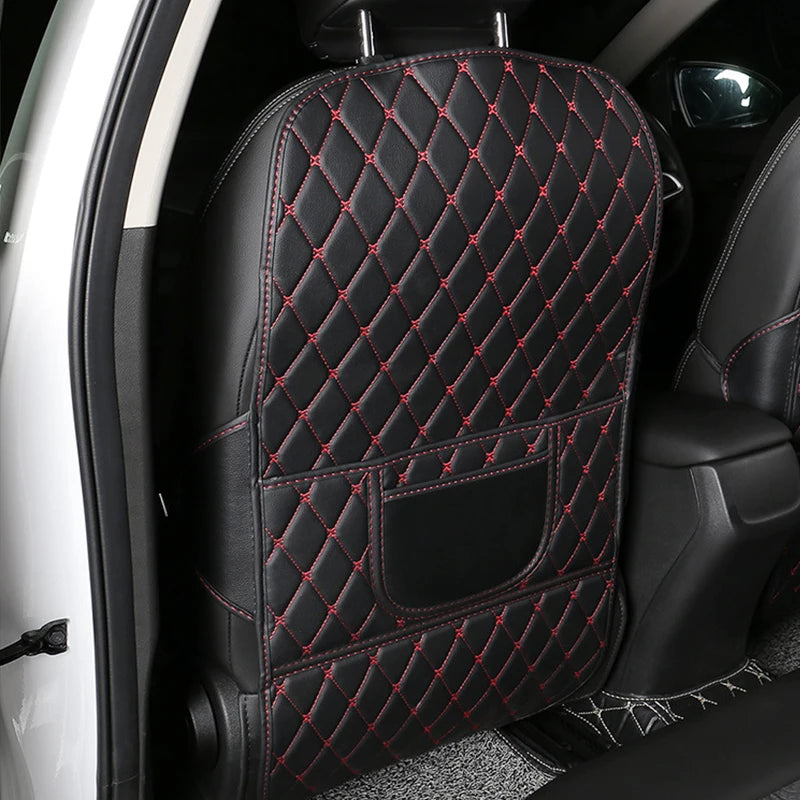 Showlu Smart General car seat back protector with durable, waterproof material and adjustable straps for vehicle safety and cleanliness