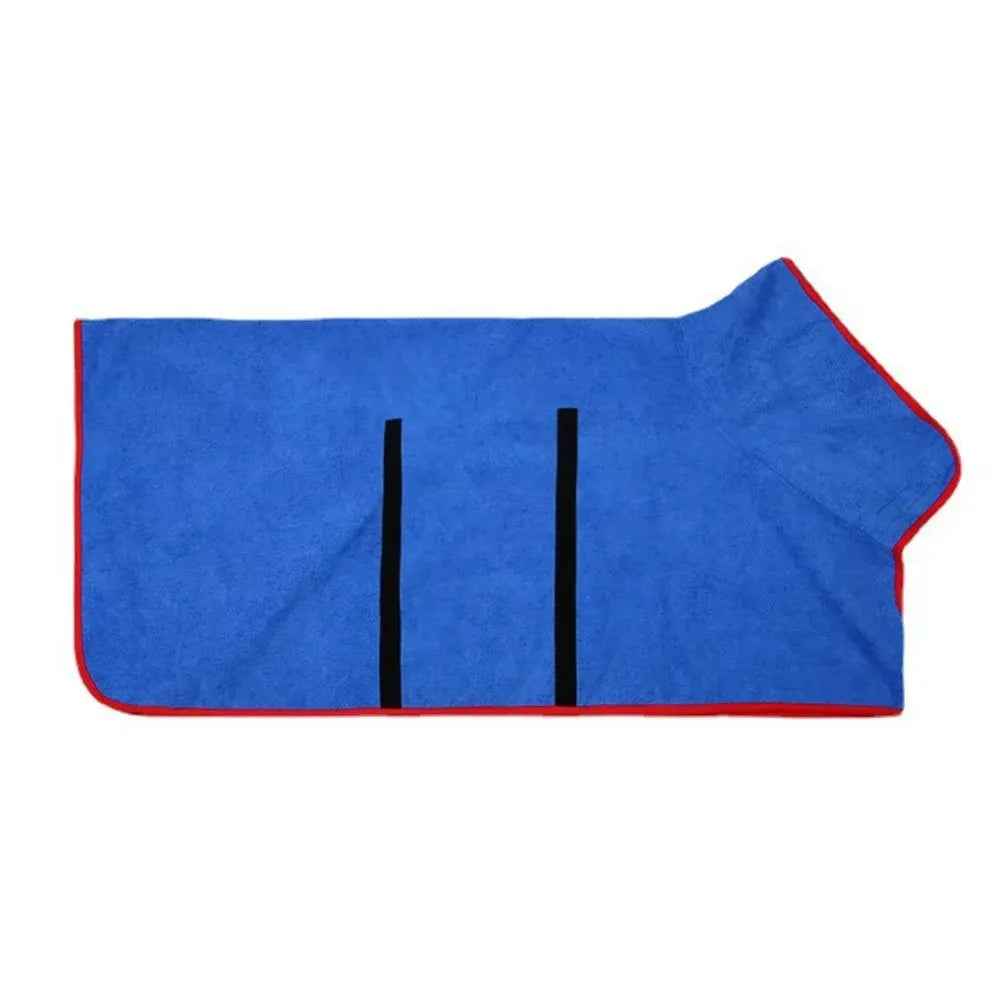 Absorbent dog bathrobe and towel from Showlu Fashion Store, quick-drying pet bath towel for small and large dogs and cats.