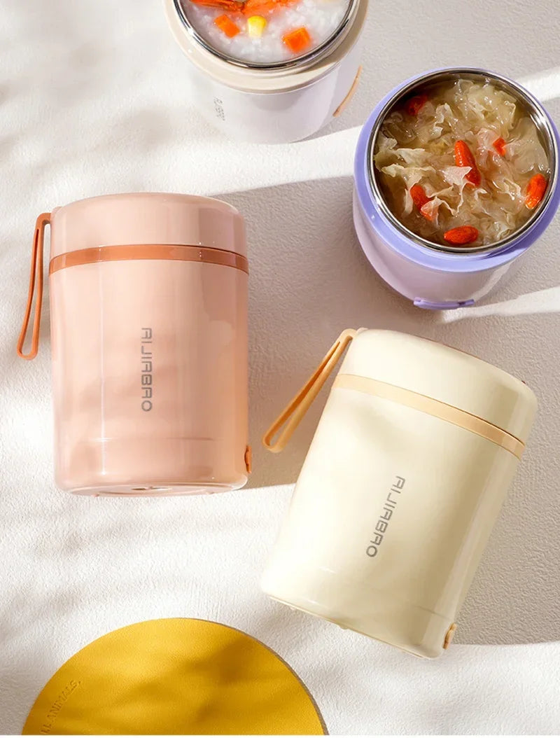 Showlu Smart General electric stainless steel leakproof thermal lunch box with insulated design and secure lid for hot or cold meals.