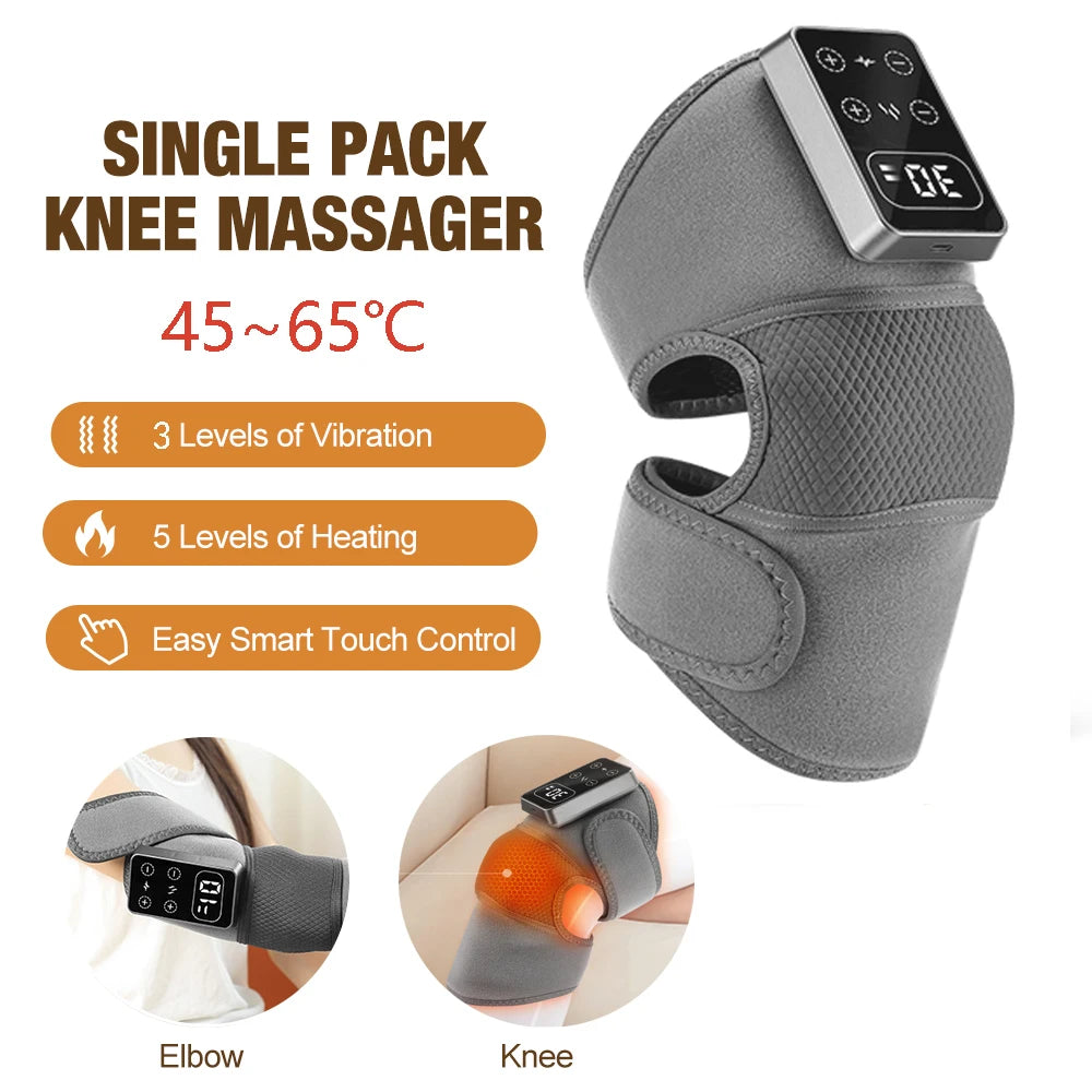 Showlu Fashion heating massage knee pad with vibration, hot compress, and muscle relaxation for joint and muscle pain relief.