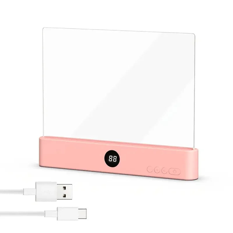 Rechargeable GlowRead book light by MZvul Factory Store, eye-friendly dimmable reading lamp shown with flexible neck and soft LED light.