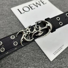New Stylish Y2K Hollow PU Leather Fashion Punk Belt For Men Women-Trendy Accessory For Gift Giving，Neutral Waist Belts Plus Size