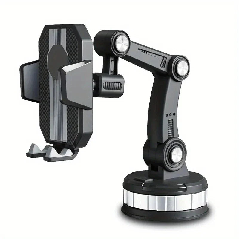 SHOWLU FASHION STORE VIKEFON 360° rotating universal car phone holder mounted on a windshield, adjustable grip for smartphones.