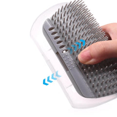 Cat Brush Comb Cat Toy with Catnip Cat Wall Brush Cat Scratcher Massage Self Groomer Comb Pet Cat Corner Scratcher Massager